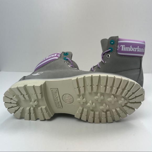 Timberland Premium 6in Waterproof Boot Grey Nubuck - Picture 7 of 7